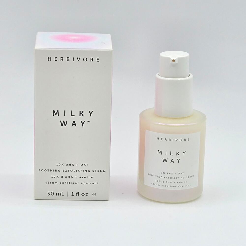 Herbivore Milky Way AHA + Oat Soothing Exfoliating Serum 1 fl oz
